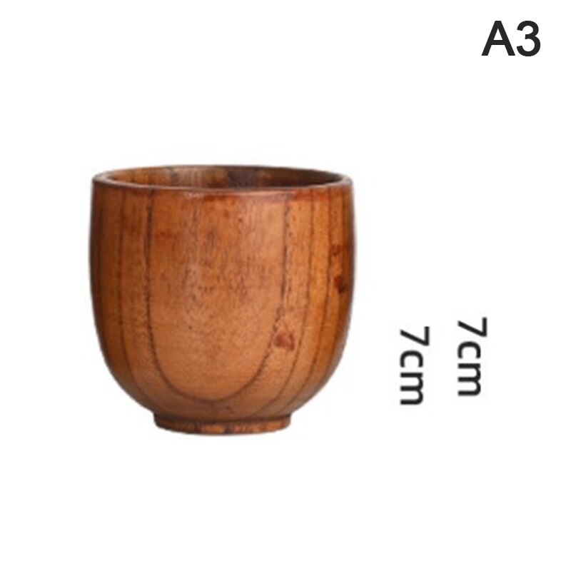 Houten Grote Buik Cups Handgemaakte Natuurlijke Spruce Hout Kopjes Bier Thee Koffie Melk Water Cup Keuken Bar Drinkware: 3