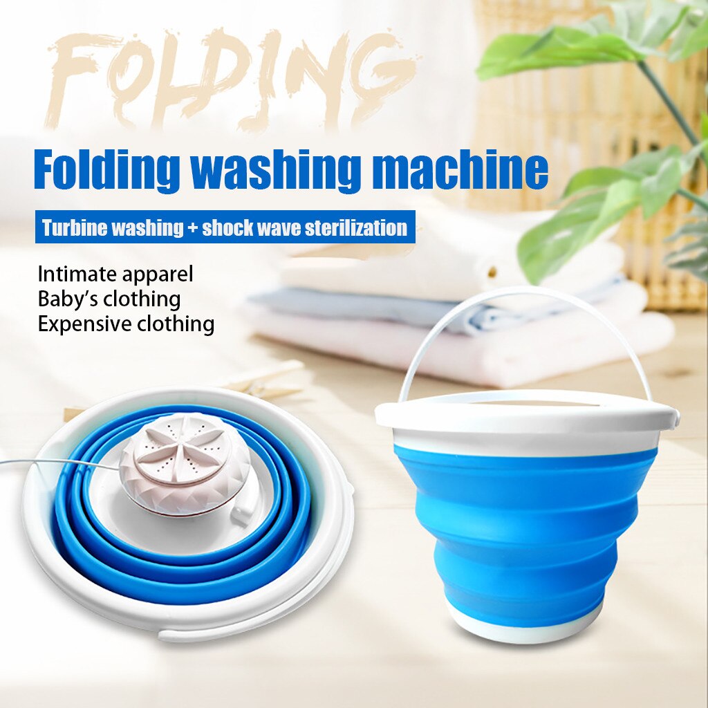 10L Laundry Portable Mini Turbo Washing Machine With Foldable Usb Powered Laundry Washer Folding Laundry Tub Washing Machine