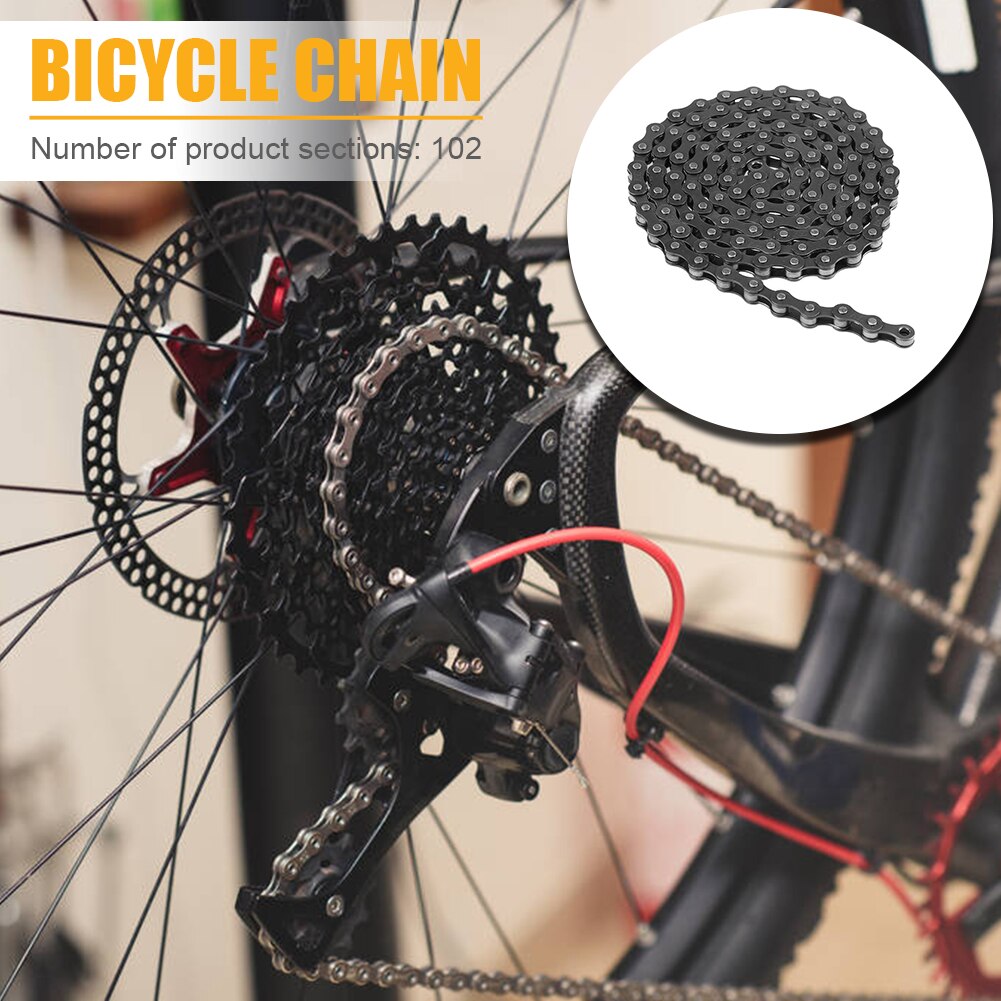 102 Link Bicycle Chain MTB Mountain Bike Electric Vehicle Replacement Link Chain Cycling Accessories