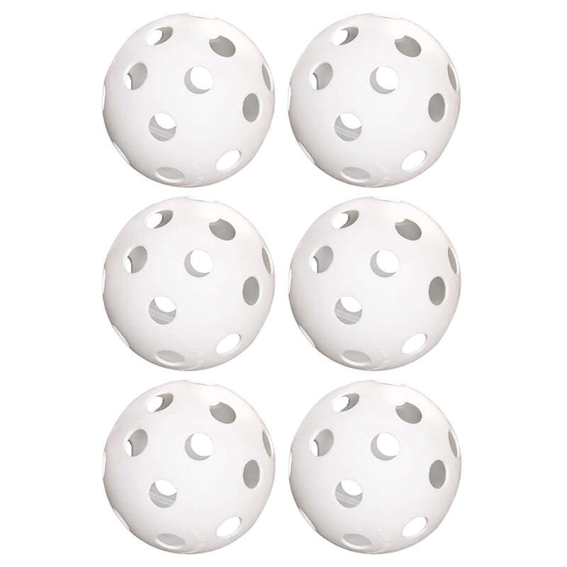 -Paquete de pelotas blandas de 9 pulgadas, bolas de práctica perforadas para entrenamiento deportivo y pelota Wiffle: Default Title