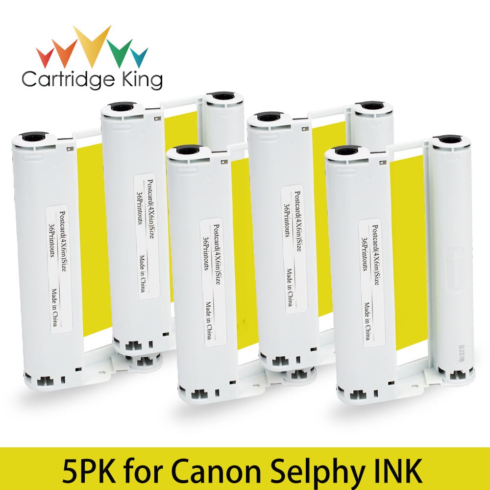 10 Stuks Kleur Inkt Compatibel Voor Canon Selphy Compact Foto Printer CP1200 CP1300 CP910 CP900 Kp 108IN KP-36IN Cartridge: 5PCS