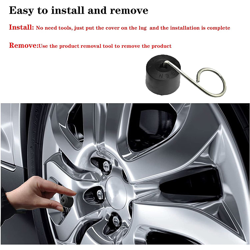 Couvercle de boulon d'écrou de roue de voiture, pour VW Scirocco Tiguan Golf MK7 GTI Passat B5 Skoda Hub jantes vis bouchons goujons décoration