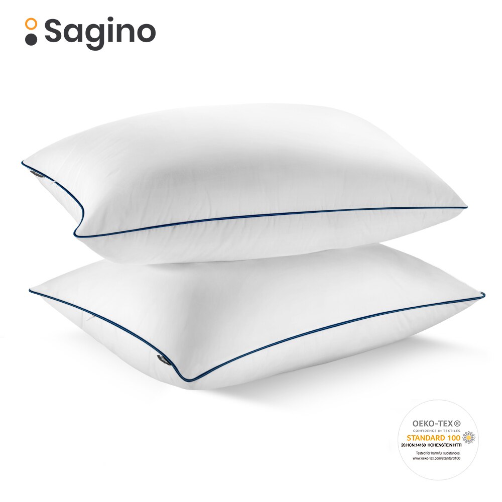 Sagino – oreiller en Gel doux pour hôtel, Collection de fibres, fermeture éclair, , 2 pièces