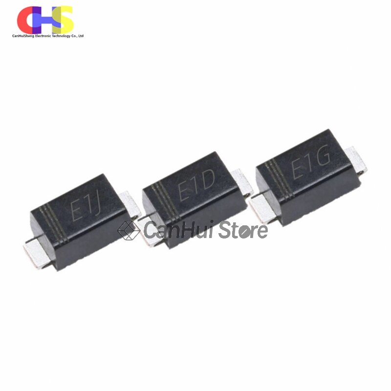 100 Uds 1A ultrarápido diodo de recuperación SMD 1206 ES1JW ES1GW ES1DW E1J E1G E1D SOD-123FL