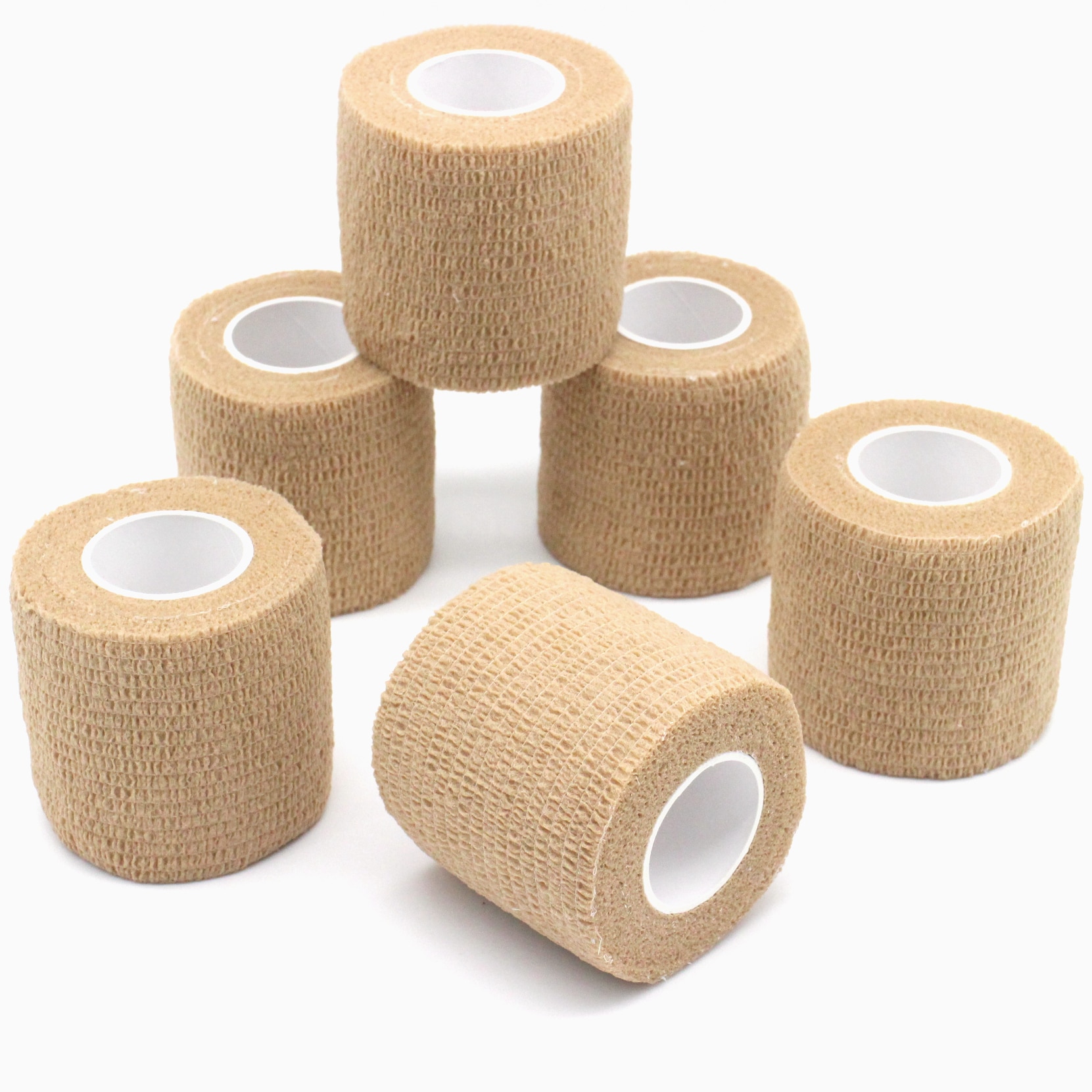 6 Rolls 5Cm Zelfklevende Bandage Wrap,6 Pcs Dierenarts Wrap Samenhangend Bandages Voor Honden Hoeses Huisdier Dieren Voor Wrist Healing Enkel