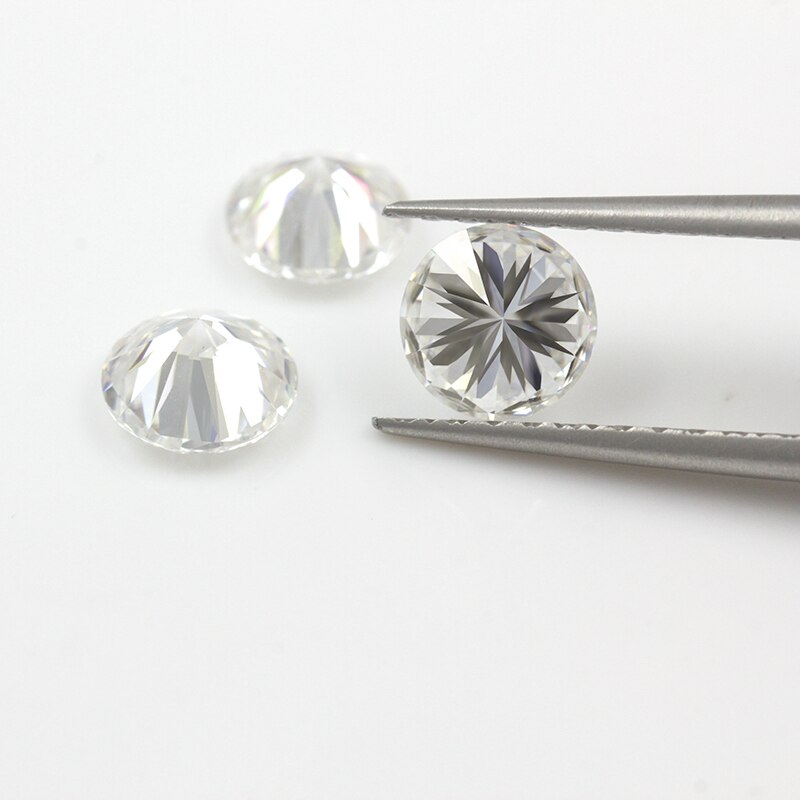 Starszuan Losse Moissanite 6.5 Mm Def Ronde Briljant Geslepen Vvs Moissanite Bead 1ct Losse Edelsteen Voor Sieraden Maken