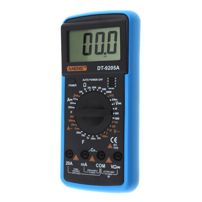 DT-9205A Lcd Digitale Multimeter Elektrische Handheld Tester Meter Ac Dc