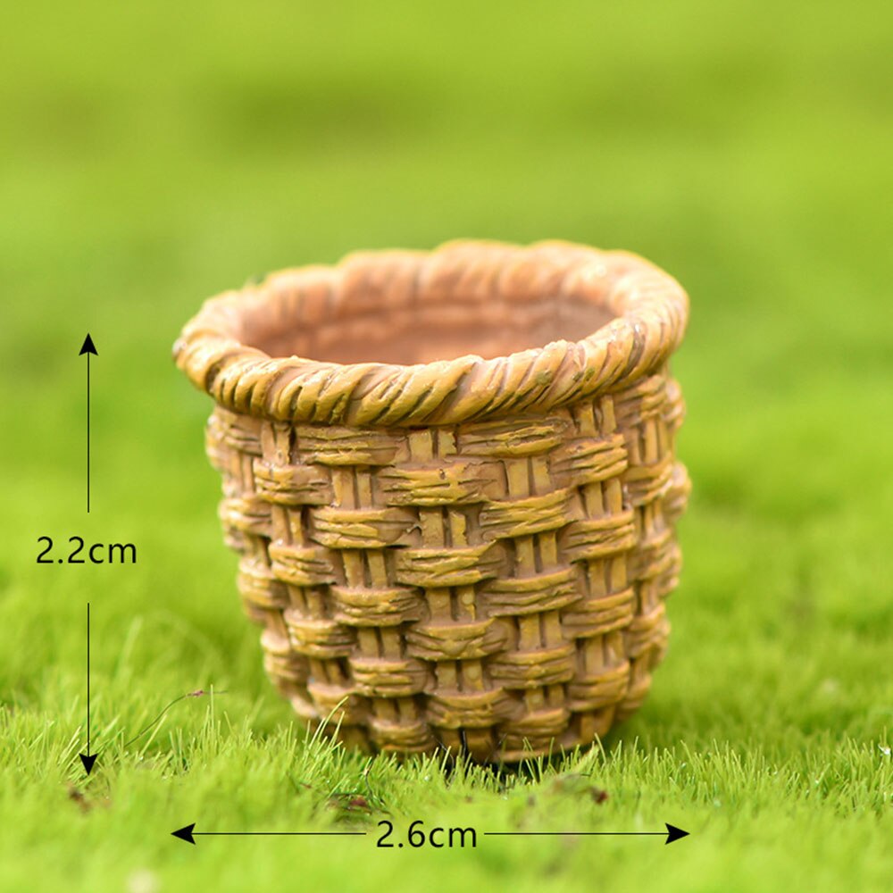 Mignon Animal dessin animé lapin carotte résine jardinage plante accessoires Micro paysage ornements jardin décoration: basket