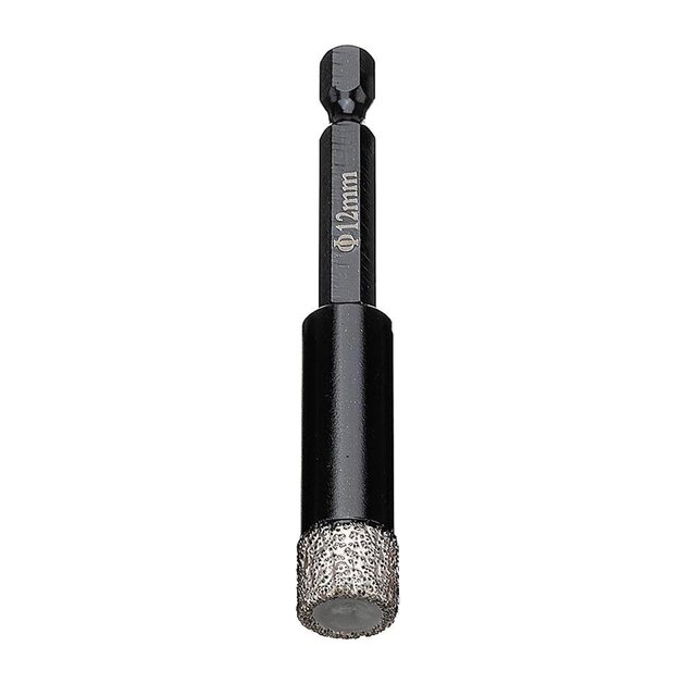 6-15mm Vaccum Brazed Diamond Dry Drill Bit Porcelain Granite Tile Glass Marble For Cooling Dry Drilling Without Water