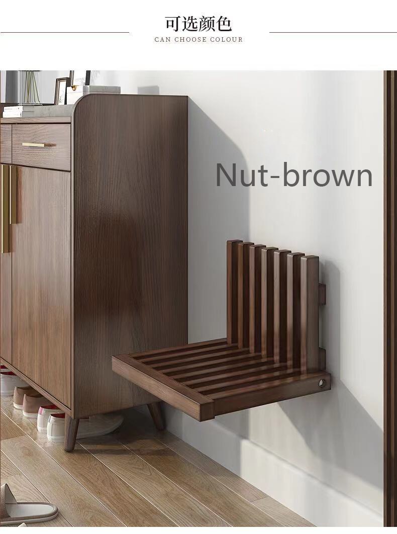 Verborgen Muur Opknoping Ultra Dunne Klapstoel Veranda Stoel Schoen Veranderende Muur Gemonteerde Vouwen Badkamer Kruk