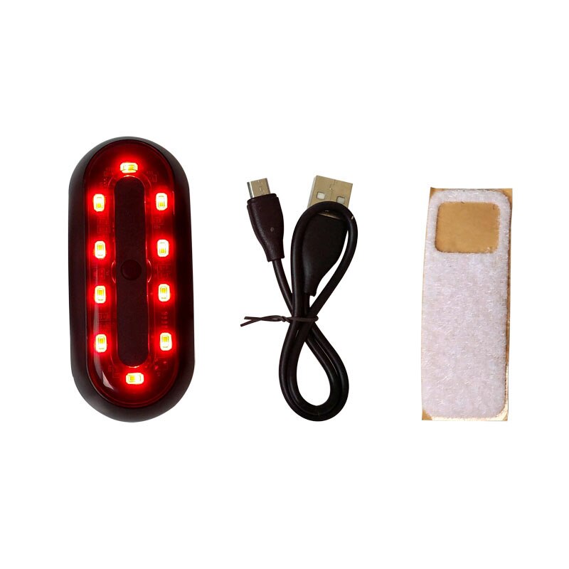 LED Motorcycle Helmet Night Light Strip Safety Signal Warning Light Universal Motorbike Helmet Taillight For Bicycle helmet: B