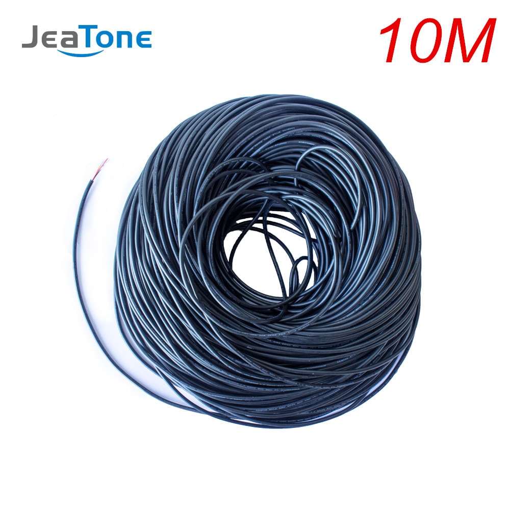 Jeatone 4 Pin Extended Cable Work For Intercom Video Door Phone 10 Meter