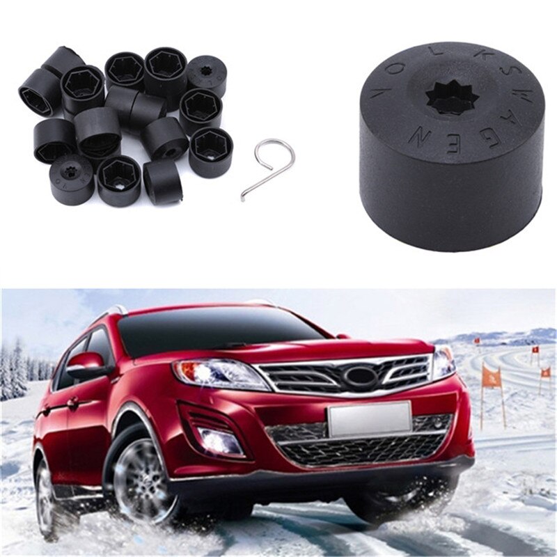 20 piezas de rueda de coche tuerca tapón de tornillo de tapacubos para automóvil tapas de protección tuerca de rueda de cabeza de tornillo tapa Universal