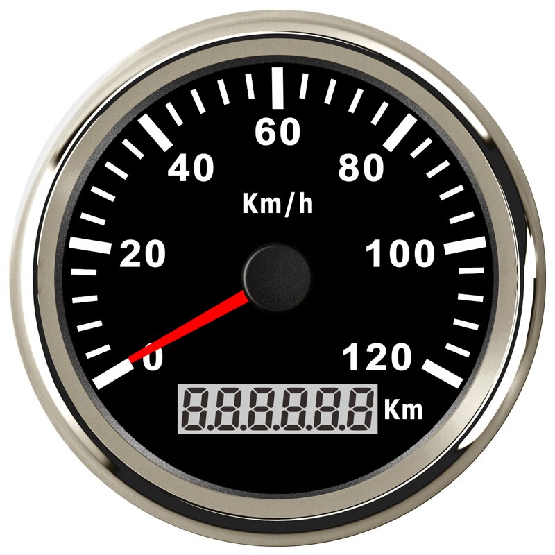 85 Mm Superieure Digitale Snelheidsmeter Gps Speed Gauge Kilometerstand 200KMH 120KMH Voor Atv Utv Motorfiets Marine Boot: BS 120KMH
