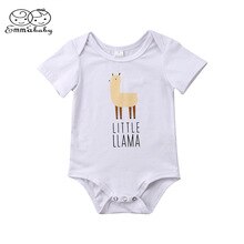 Emmababy Newborn Infant Baby Boys Girls camel Print Cotton Short Sleeve T skirt Tops Jumpsuit Outfits Clothes