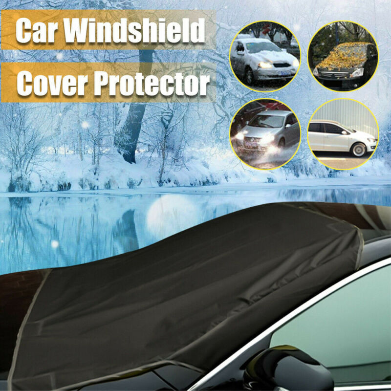 Car Windscreen Cover Anti Snow Frost Ice Shield Dust Cover Heat Sun Shade Wind