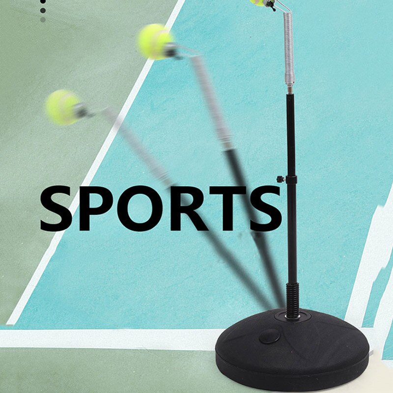 Verbesserte Schwarz Tennis Trainer Maschine Tragbare Tennis Ausbildung Maschine Selbst-studie Tenis Praxis Werkzeug Anfänger Raqueta Tenis Hilfe