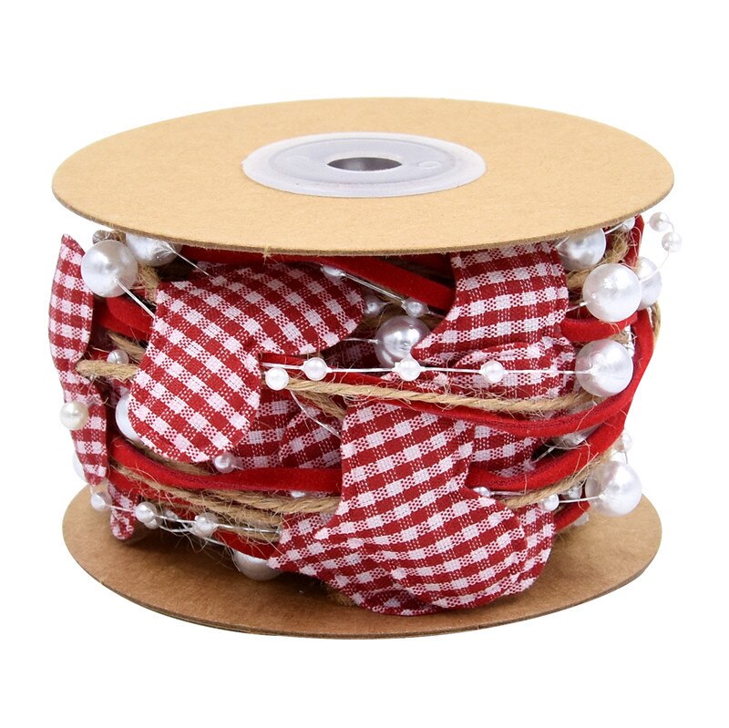 Christmas Tree Decoration Christmas DIY Star Chain Ribbon Happy Year For Child Merry Christmas Party Decor: 3M / 454