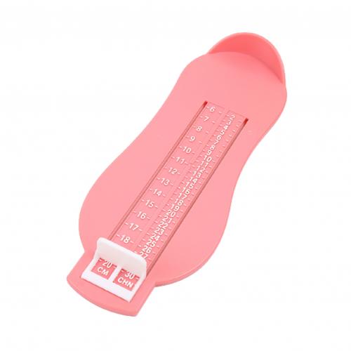 6-20Cm Baby Voet Heerser Kinderen Voet Lengte Meten Apparaat Kind Schoenen Calculator Voor Chikdren Baby Schoenen Fittings gauge Gereedschap: Roze