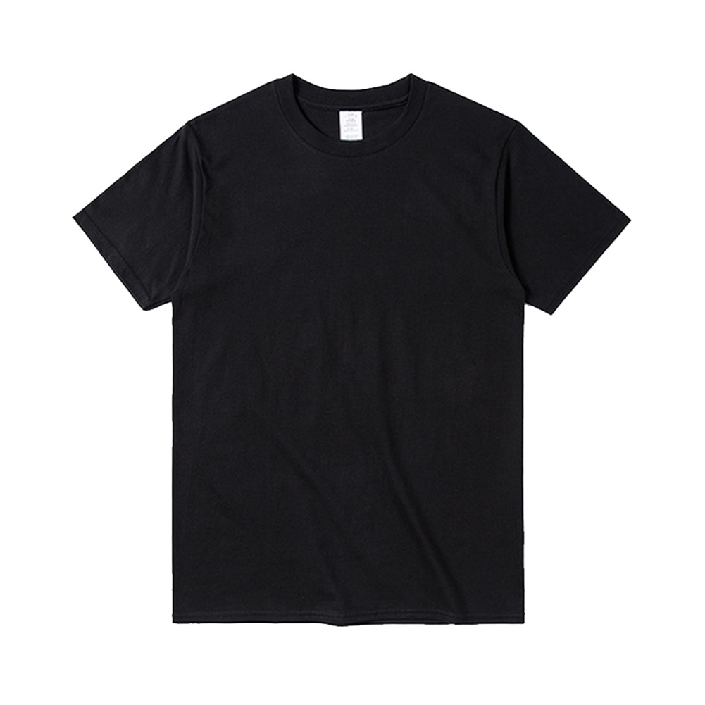 Hip Hop Men Short Sleeve T-Shirt O-Neck Oversized T-shirts Streetwear Solid Summer Tee Tops AIC88