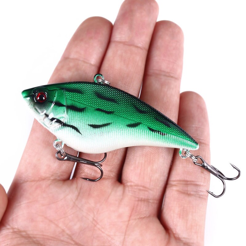 1Pcs 7Cm 16G Vib Vissen Lokken Rattlin Vib Harde Aas Lange Shot Wobbler Crankbait Isca Kunstmatige Baars