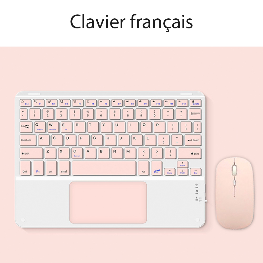 berühren-Tastatur und Maus für Android iOS Fenster Xiaomi Rosa kabellos-Tastatur mehrsprachige iPad-Tastatur lange bereithalten-Tastatur: Grün