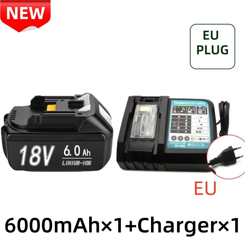 Bl1850 para makita 18v bateria recarregável 18650 célula de íon de lítio adequado para makita ferramenta elétrica bl1860 bl1830 lxt400: Prateado