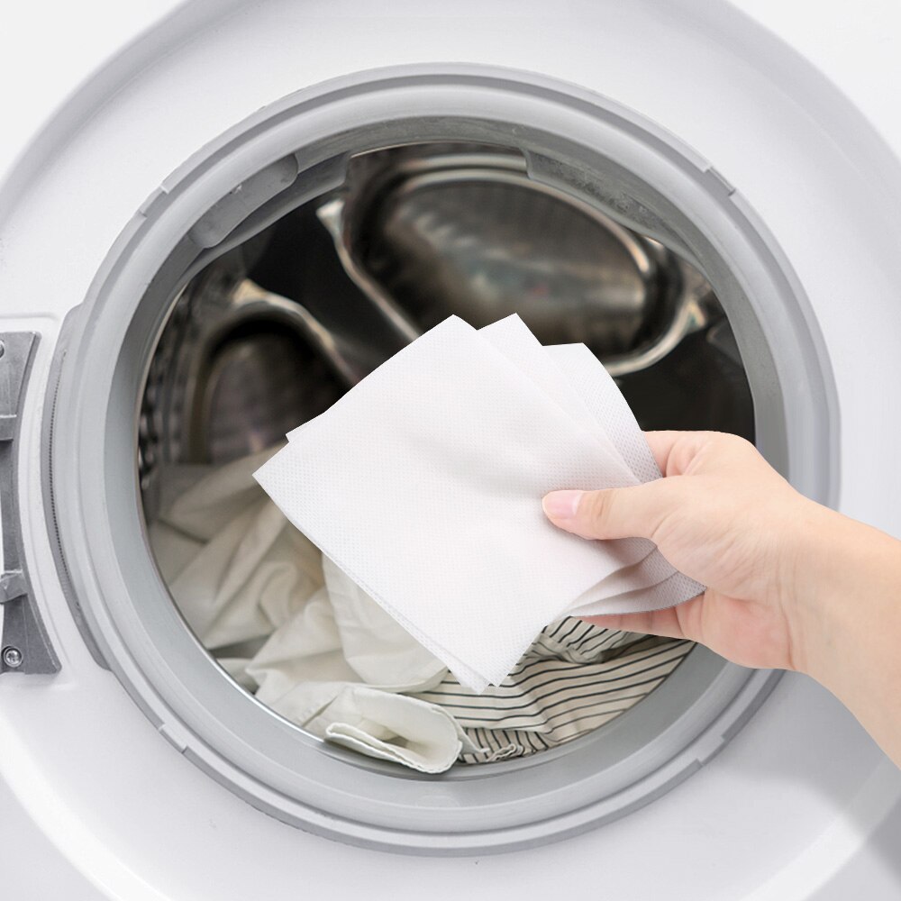 24pcs Anti Dyed Cloth Laundry Papers Machine Use Mixed Dyeing Proof Color Absorption Sheet Color Catcher Grabber Cloth