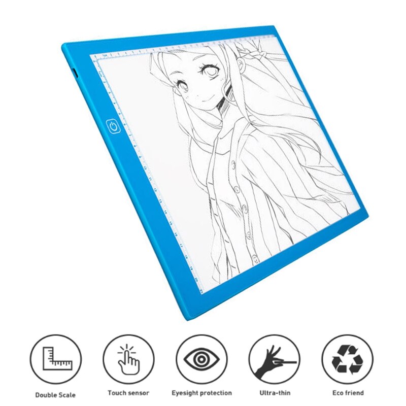 A4 LED tapis de dessin tablette numérique ie tablette Art peinture copie conseil électronique peinture Table avec nétique: Default Title