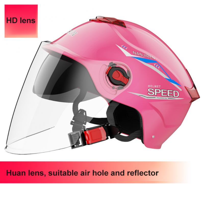 Helmet Electric Bicycle Universal Sun Protection Comfortable Four Seasons Universal Safety Half Helmet 4 Layers Of Protection: B1