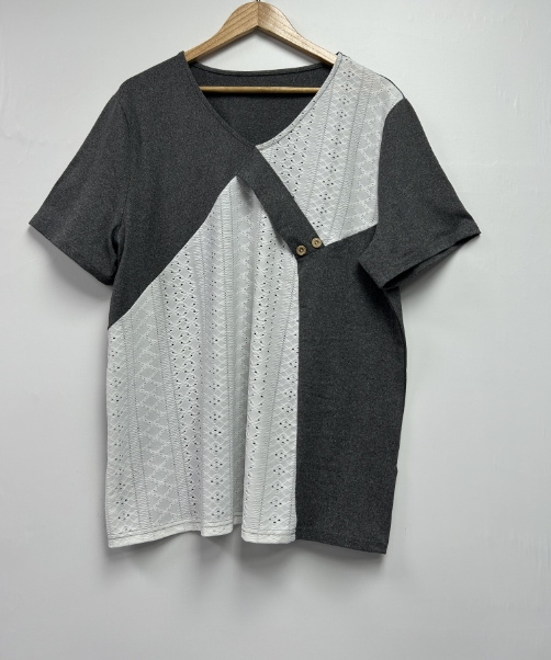 Stor størrelse t-shirt: 2xl / Grå
