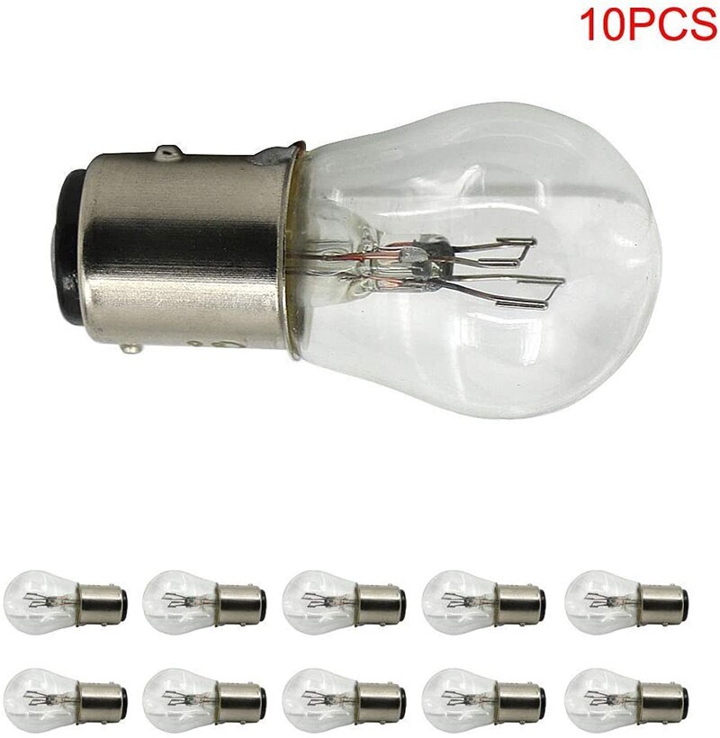 10PCS 6V 21/5W Tail Brake Light Bulb Rear Indicator For Kawasaki Suzuki Honda Yamaha Motorcycle Scooter