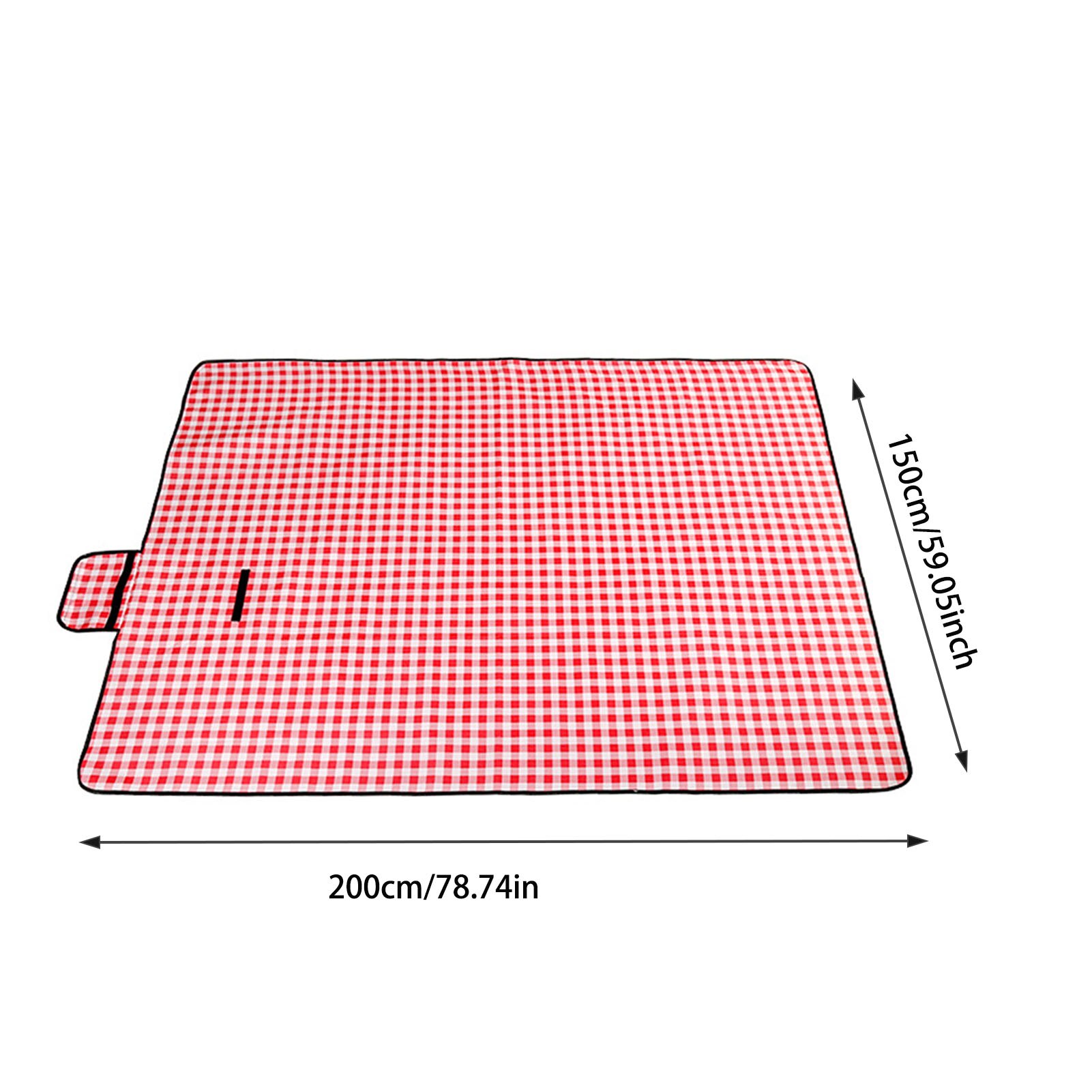 Camping Mat Plaid Vouwen Camping Matras Baby Klim Voor Outdoor Waterdichte Strand Picknick Deken Met Handvat Waterdicht Pad: L Red