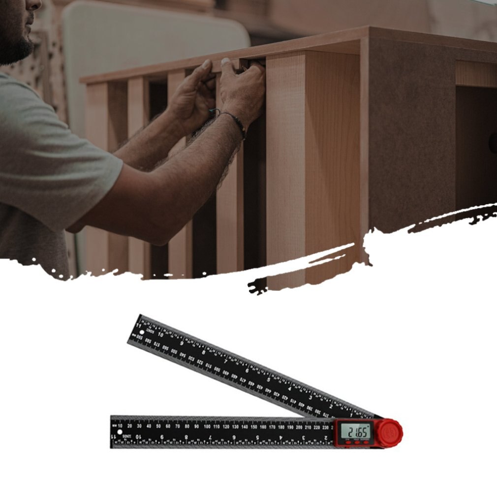 200mm digital display angle vernier caliper mm / in double scale line both measure the angle and length Many fields 1 pcs