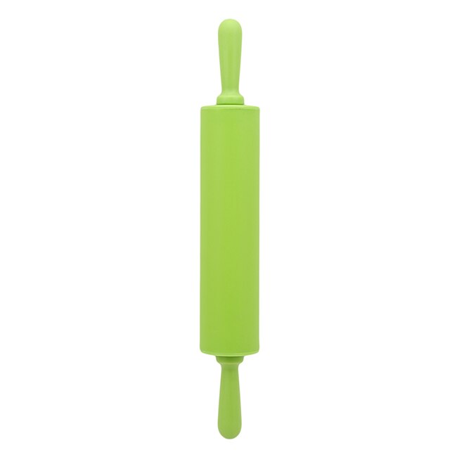 Rodillo de silicona antiadherente de grado alimenticio, herramientas de cocina para hornear Fondant, 30x4,2 cm: Green