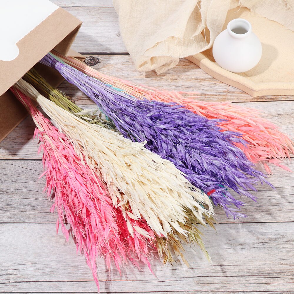 15/25 sztuk trzciny naturalne pszenicy kwiat bukiet suszone Pampas ślubny kwiat bukiet bukiety Bulrush dla Home Decor materiały ślubne