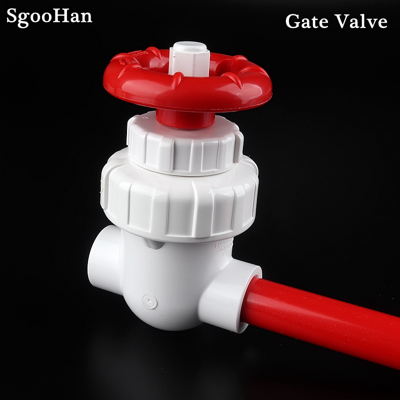 1pc PVC Pipe Gate Valve Precision Flow Control Sluice Switch Garden Irrigation Aquarium Fish Tank Joint I.D 20~63mm