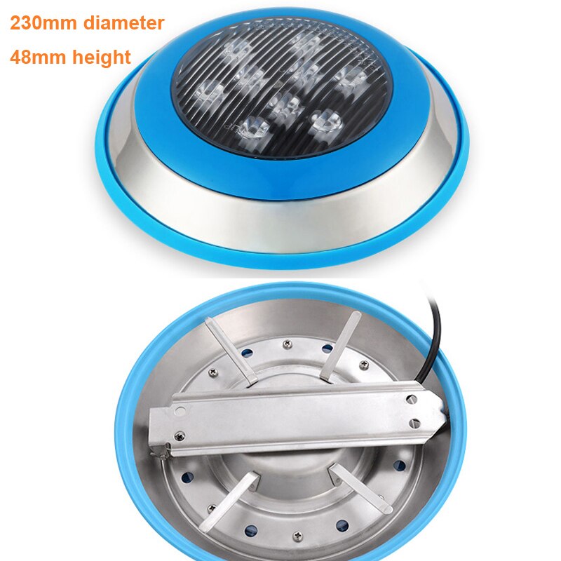Led Swimming Pool Light AC12V 24V 6W Waterproof Decorative Stainless Steel LED Lamp for Swim SPA Lamps Pool Lighting