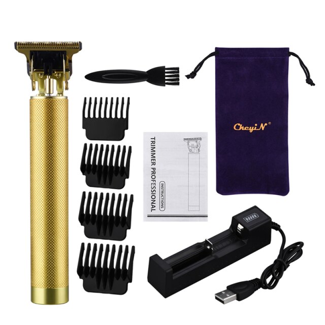 CkeyiN T Blade Hair Trimmer Strong Power Electric Hair Clipper Low Noise Undercut Hair Carving Haircut Tool Razor: RC476J