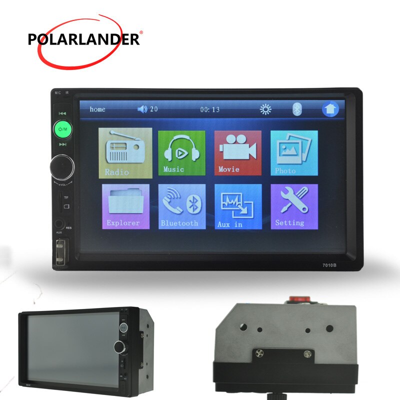 Touch screen 2 din with rear camera stereo MP5 player Bluetooth 9 languages car radio mirrori link 6.2 inch