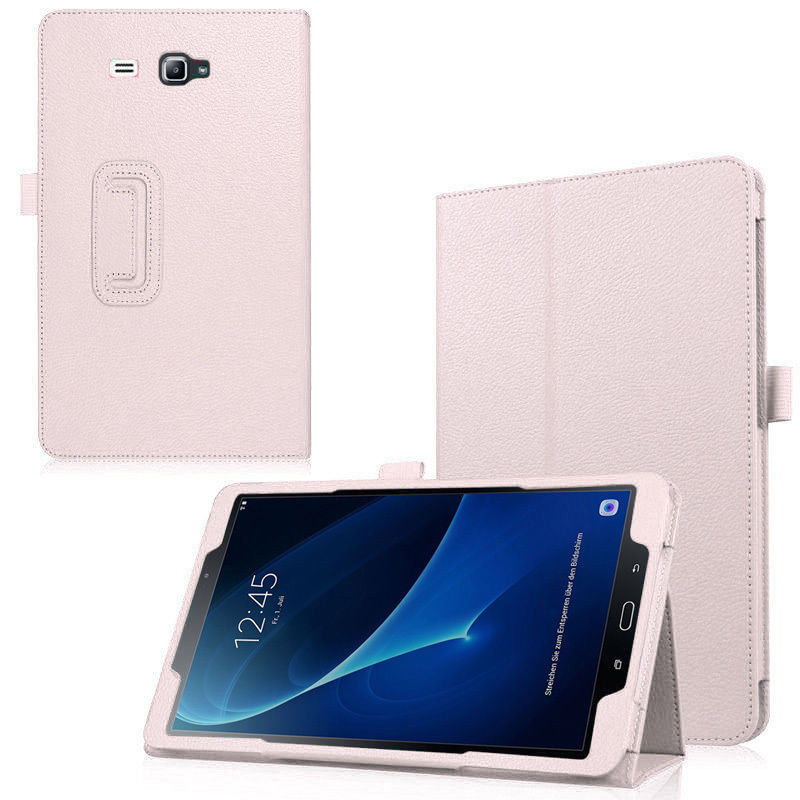 Funda magnética inteligente de cuero PU para Samsung Galaxy Tab A A6 , carcasa de 7 pulgadas con soporte, SM-T280, T285: Pink