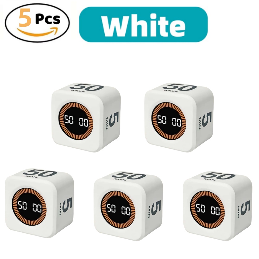 Pomodoro Timer Silent Flip Timer - Digital Visual Study Timer Clock,for Study&kitchen&Shower Cute Time Manager,5/10/25/50min: SKY BLUE