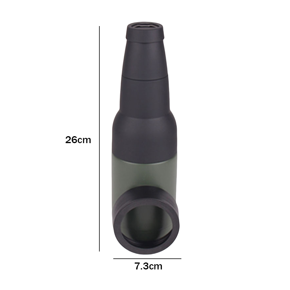3 in 1 Stainless Steel Beer Drink Can Bottle Holder with Cola Opener Double Wall Vacuum Insulated Bottle for Beer Can Cooler Bar: army green