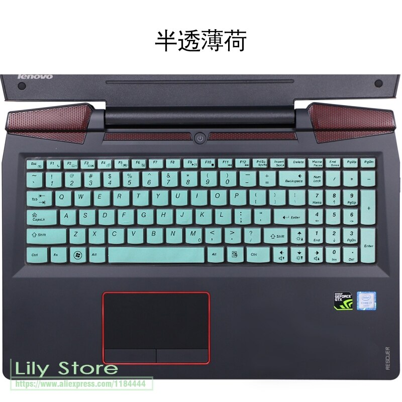 Dla Lenovo IdeaPad 100 300 500 700 900 serii 300-17ISK 700-17ISK Y700-17ISK Y700-17 17.3 cal 17 klawiatura silikonowa pokrywa: whiteblue