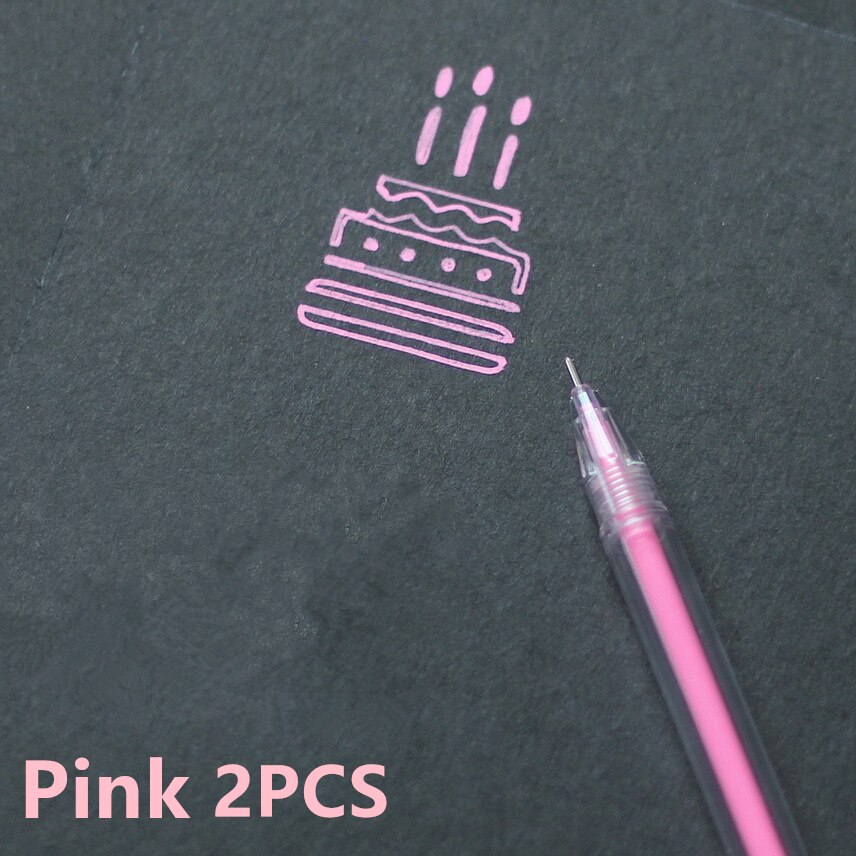Zakreślacz szkolny studenci Mildliner zakreślacze markery pędzelki pastelowe markery akwarela fluorescencyjny długopis rysunek: Pink 2PCS