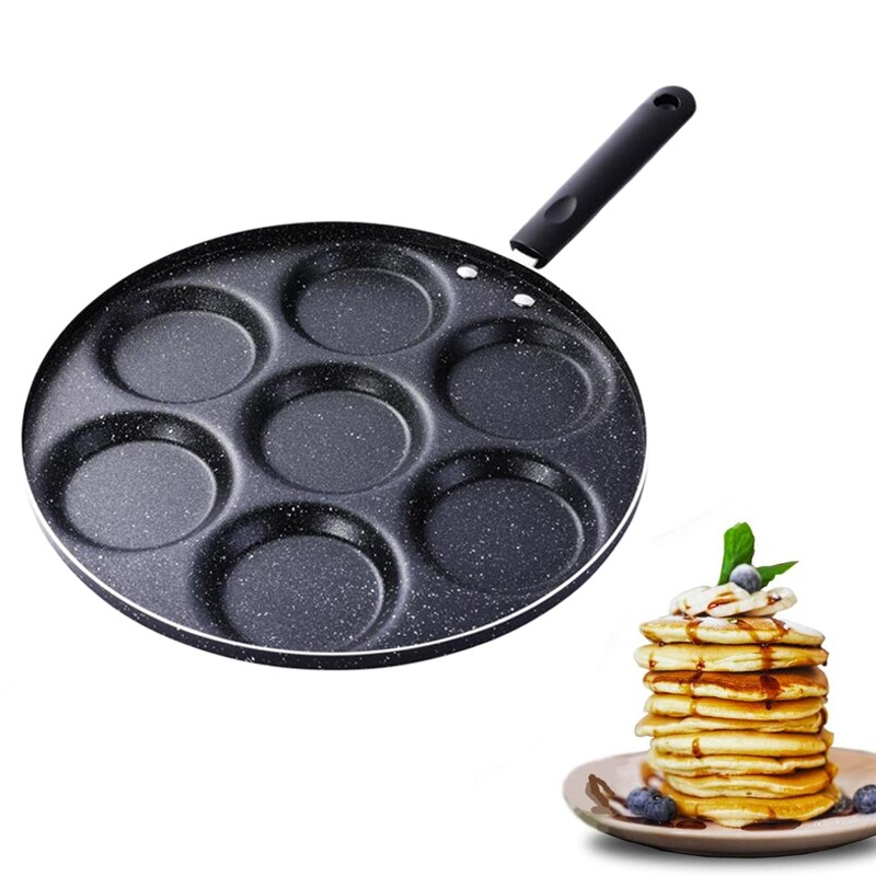 Zevengats koekenpan dikke omeletpan antiaanbak ei pannenkoek steak pan koken ei ham pannen ontbijtmaker