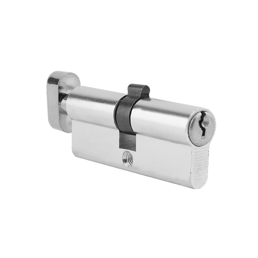70Mm Aluminium Deur Cilinderslot Home Security Anti-Snap Anti-Boor Deurslot Met 3 toetsen Silver Tone Set Gereedschap