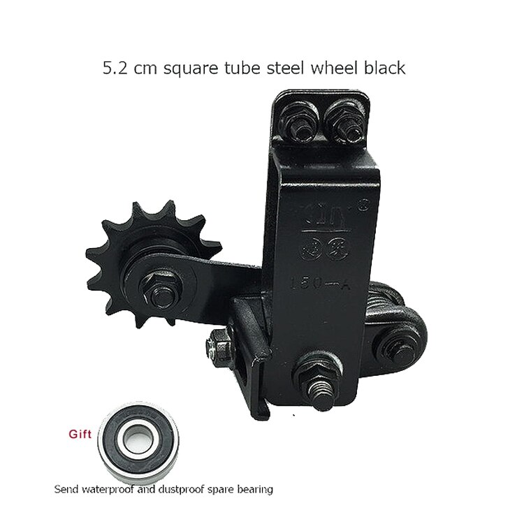 Ulepszony łańcuch motocyklowy elastyczny regulator automatyczny napinacz przewodnik łańcuch biegów dla samochodów sportowych Off-road SUV akcesoria do modyfikacji: 5.2cm square black