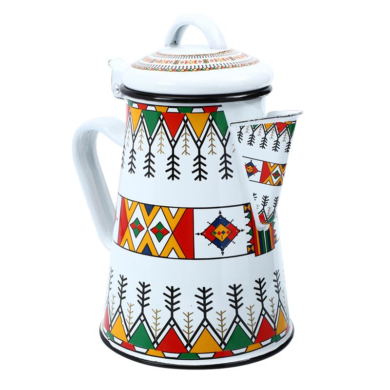 Provance Koffiepot en theepot van premium porselein, wit, elegante koffiepot met deksel in 2 maten, tijdloze serveerkan voor stijlvol koffie- en theegenot (650 ml