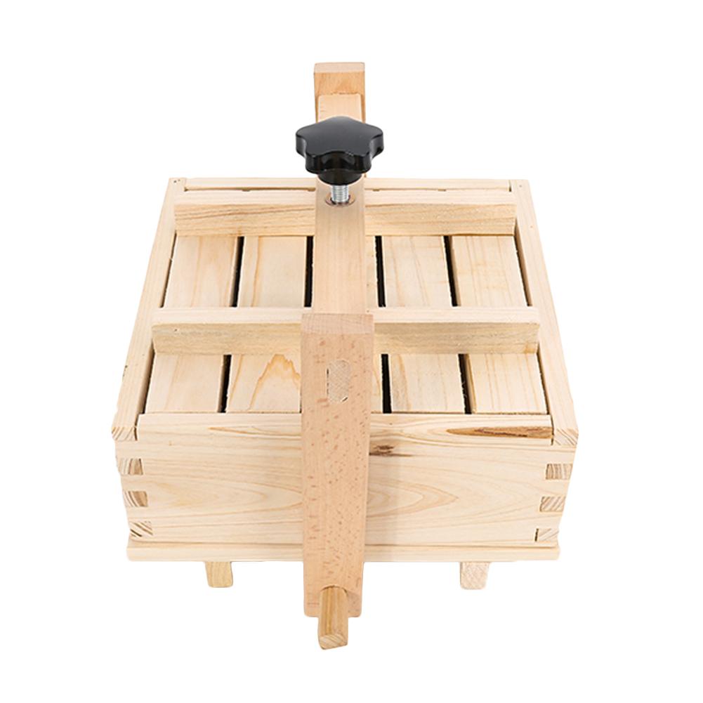 Tofu 2 en 1 de madera, máquina para hacer queso y prensar con 3 uds, tela duradera y fácil de montar para casa